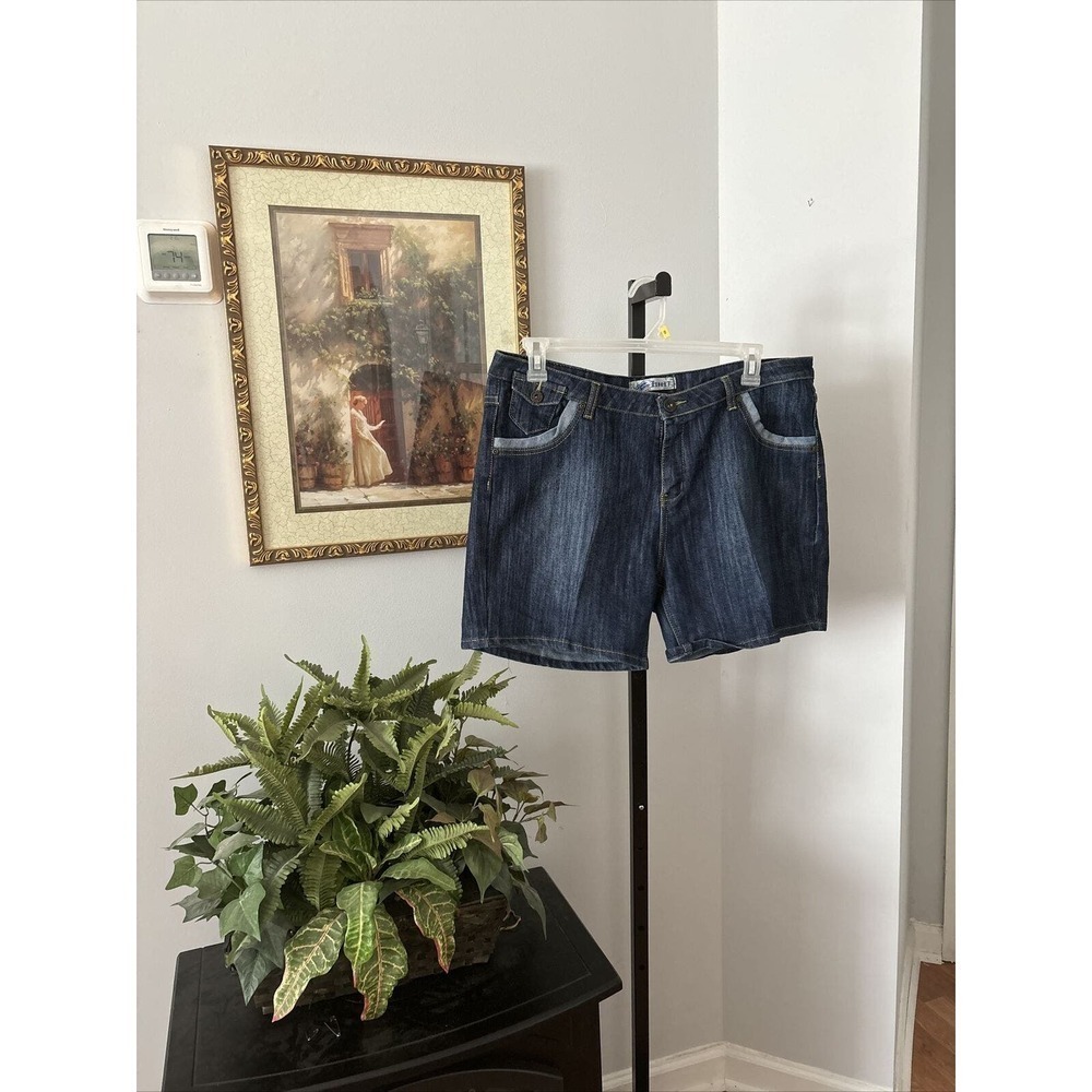 Exocet‎ Jeans Collection Women Shorts 16 Denim 5.5” Inseam High Rise 5 Pockets